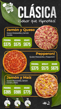 Classic Pizzas Continued