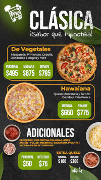 Classic Pizzas Continued